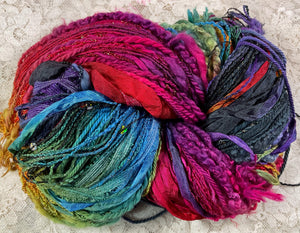 Art Yarn 150 yds Original Surprise Hand Dyed Colors Ocean-Butterfly-Antique -Black Fire-Hydrangea-Great Adirondack