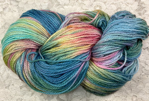 Bamboo Cotton Worsted Yarn 247 yds- Colors- Rocky Mtn-Bronzite- Speckled Denim Rose-Great Adirondack