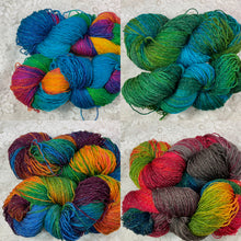 Load image into Gallery viewer, Sparkle Sock Merino Superwash Yarn 420 yds Hand Dyed colors Parrotfish-Foliage-Fall Brights-Hummingbird
