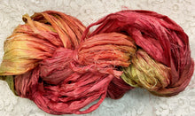 Load image into Gallery viewer, Sari Silk Yarn 50 yds hand dyed colors-Paprika-Hydrangea-Buckskin- Great Adirondack
