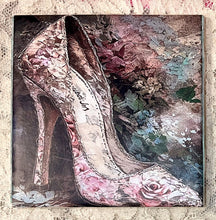 Load image into Gallery viewer, Ceramic Tiles- Coasters-- shoes- boots- Vintage Prints 4.25&#39;x4.25&quot;
