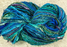Load image into Gallery viewer, Art Yarn -Original Surprise 2 -150 yds -Mcaw-Peacock-Merinos-Mohair-silk-Ribbons

