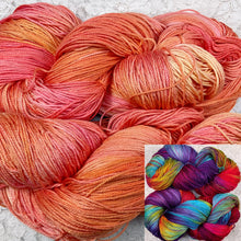Load image into Gallery viewer, Bamboo Cotton Fingering Yarn 495 yds -Colors-Creamsicle-Grapevine-Great Adirondack
