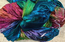 Load image into Gallery viewer, 3/4” Nylon Ribbon 125 yds Hand Dyed -Peacock-Dark Boho-Great Adirondack

