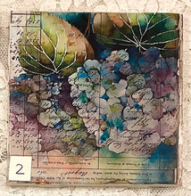 Load image into Gallery viewer, Ceramic Tile-Coaster-Hydrangeas  4.25” x4.25”  Great Adirondack Yarn co.
