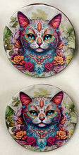 Load image into Gallery viewer, 1.75” Cat Pins-Brooch-art cats-coconut-Handcrafted- Great Adirondack
