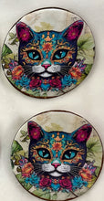 Load image into Gallery viewer, 1.75” Cat Pins-Brooch-art cats-coconut-Handcrafted- Great Adirondack
