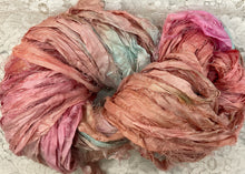 Load image into Gallery viewer, Sari Silk Yarn -50 yds- hand dyed colors-Toucan-Rosewood- Great Adirondack
