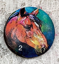 Load image into Gallery viewer, 1.18” Button-Horses assorted- Handcrafted -Great Adirondack-price is per button
