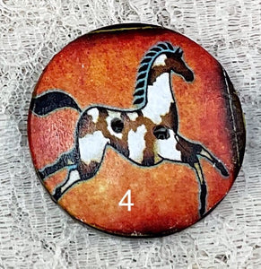 1.18” Button-Horses assorted- Handcrafted -Great Adirondack-price is per button