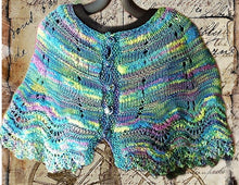 Load image into Gallery viewer, Capelet Knitting Pattern- Shrug- Cape- assorted yarns-  Great Adirondack Yarn
