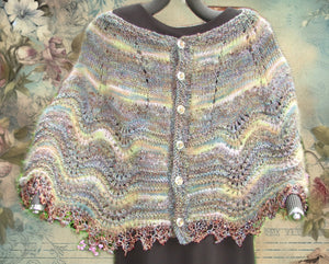 Capelet Knitting Pattern- Shrug- Cape- assorted yarns-  Great Adirondack Yarn