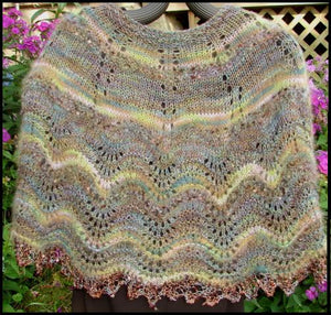 Capelet Knitting Pattern- Shrug- Cape- assorted yarns-  Great Adirondack Yarn