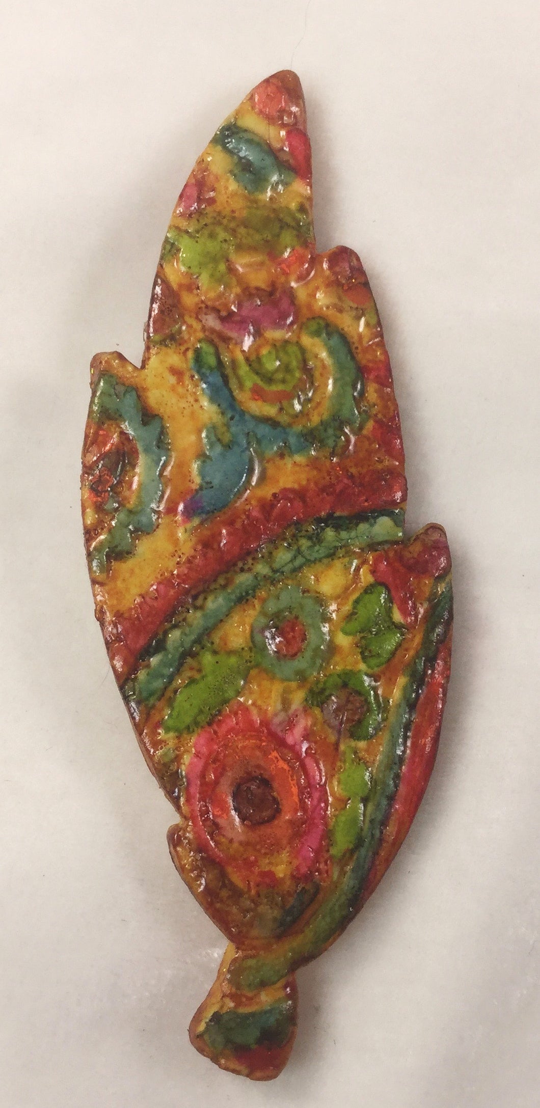 Feather Pins Handcrafted Polymer Clay Great Adirondack Yarn