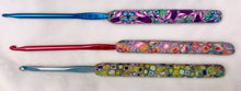 Load image into Gallery viewer, Crochet hooks size F Polymer Clay- handcrafted ergonomic- Great Adirondack
