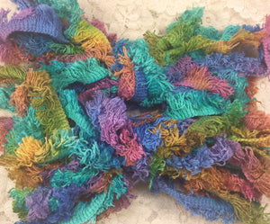 Novelty fringe cotton trim 1” wide 5 yds Assorted colors
