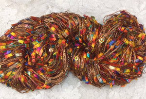 Novelty Sequined Yarn 3 strand 75 yds Brights