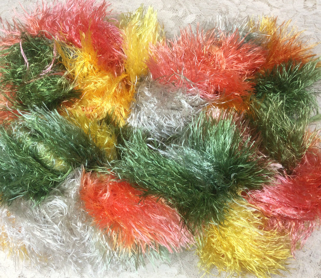 Novelty Fluffy Yarn 75 yds Hand Dyed Jellybean – Sweet Horse Design Co