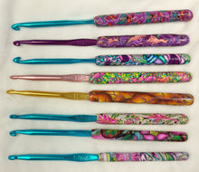 Load image into Gallery viewer, Crochet hooks size H- 5mm Polymer Clay- handcrafted ergonomic- Great Adirondack
