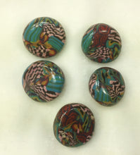 Load image into Gallery viewer, Polymer Clay Button 1/2 “ handcrafted- assorted
