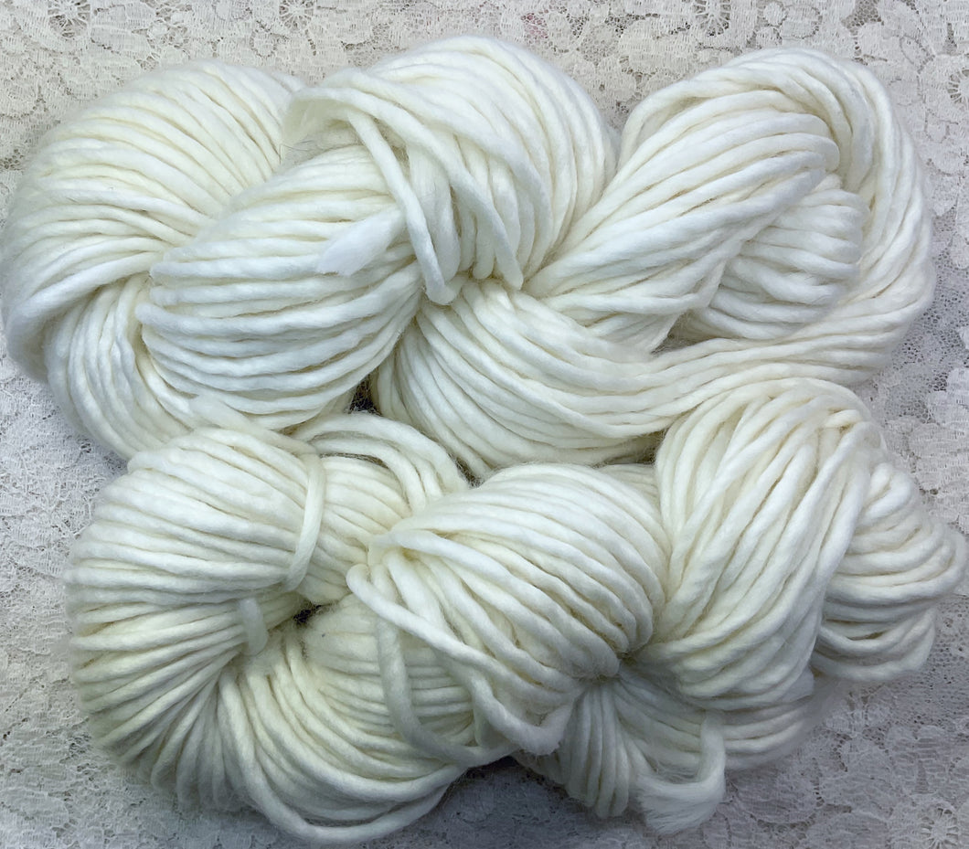 Bulky Merino Superwash Yarn 87 yds- natural -Great Adirondack- CLOSEOUT