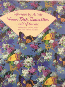 Vintage gift wrap books -Laurel Burch and more.