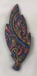 Feather Pins Handcrafted Polymer Clay Great Adirondack Yarn
