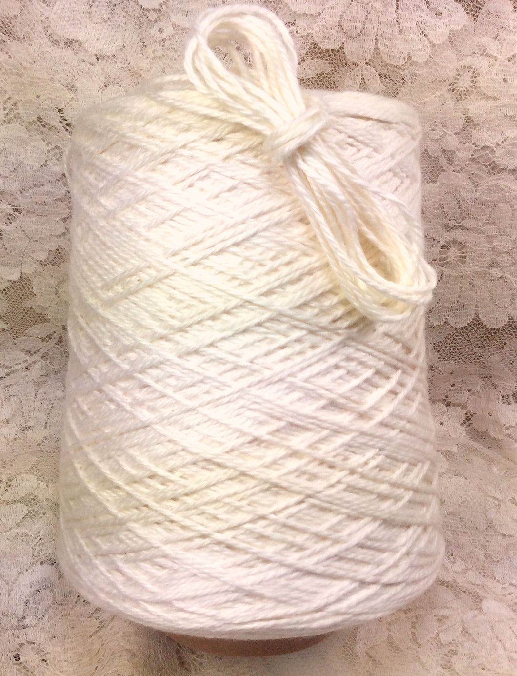 Bamboo Cotton Worsted Yarn 1 lb cone 990 yds-natural-dyeable