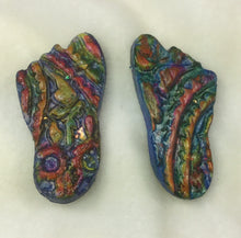 Load image into Gallery viewer, Feet Pins Handcrafted Polymer Clay Great Adirondack Yarn
