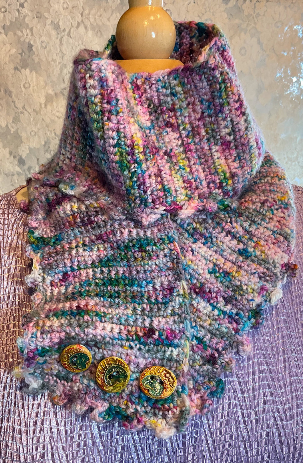 Crocheted Cowl or Scarf Pattern- Great Adirondack Yarn Co.