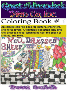 Coloring Book for Knitters Great Adirondack Yarn